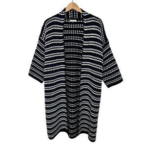 Boho Antheropologie FRNCH Long Chunky Knit Duster Cardigan Sweater One Size